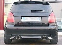 C2 04> Spoiler posteriore sotto paraurti per scarico originale