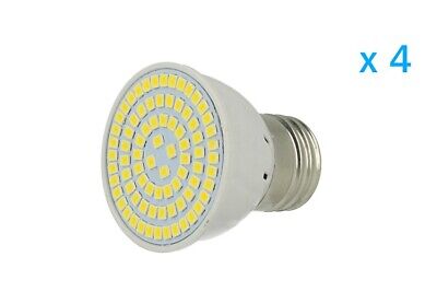 4 PZ Lampade Led E27 Spot 4W=40W Bianco Caldo Diametro 50mm Con 80 smd 2835 <p