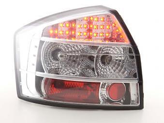 Coppia Fari Fanali Posteriori Tuning LED A4 Berlina (8E) 01-04 cromato