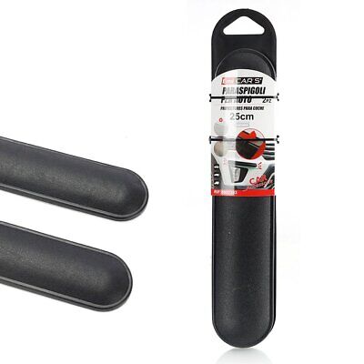 2 Pezzi Protezione Paraurti Anteriore e Posteriore Con Adesivo Lunga 25cm