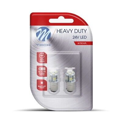 Blister 2x LED L989 BAY15d 24V 8xSMD5050 bianco