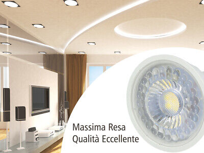 Lampada Led GU10 6W CRI 95 220V 38 Gradi Bianco Freddo 6400K Chip Samsung Garan