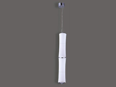 Lampada Led A Sospensione Moderno Forma 2 Canne Bambu Verticale D125X890mm 32W