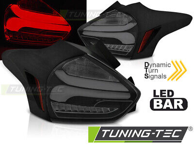 FOCUS 3 15-18 HATCHBACK BLACK SMOKE SEQ LED