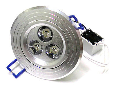 Faretto Da Soffitto A Led Downlight 3W 3X1W Bianco Freddo Modello Rotondo