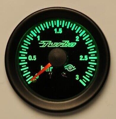 Calibrador de Presión Herramienta 52mm Road Italia Retroiluminado Verde Turbo 0+