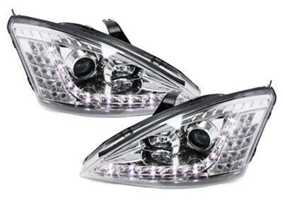 Fari DAYLINE adatti per Focus 01-04 _drl-optic _ cromo