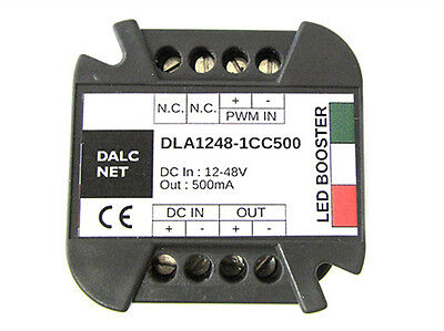 Dalcnet Easy Booster Led Amplificatore Segnale PWM DC 12V-48V CC 500mA DLA1248-1