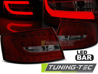 LED TAIL LIGHTS RED SMOKE fits A6 C6 SEDAN 04.04-08 7PIN