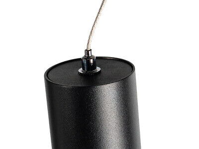 Lampada Led A Sospensione Cilindro 5W Colore Nero Luce Caldo 2700K Angolo 30