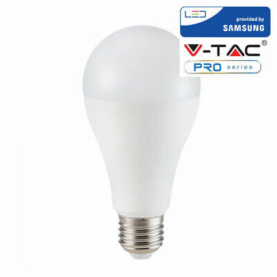 Lampada Led E27 A65 15W Bianco Freddo 6400K Bulbo Sfera Chip Samsung Garanzia 5