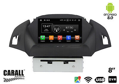Autoradio Android 8.0 Kuga GPS DVD USB SD WI-FI Bluetooth Navigatore