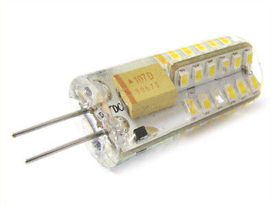 Lampadina LED Bispina G4 48 SMD 3014 DC 12V 3W 360 Gradi Con Silicone Bianco Neu