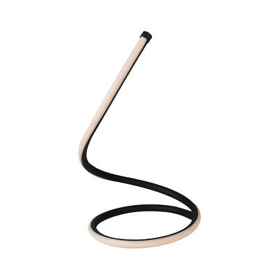 Lampada Led da Tavolo Design Moderna Spirale 17W Caldo 3000K Colore Nero Con