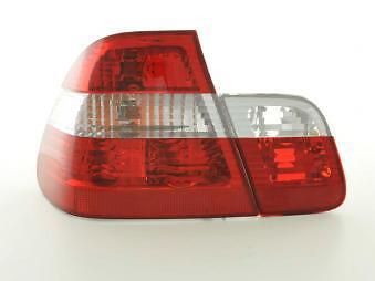 Coppia Fari Fanali Posteriori Tuning serie 3 Berlina (E46) 98-01 bianco/roso