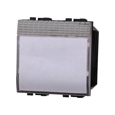 ETTROIT Pulsante Targa Portanome 2P 2M Campanello Colore GRIGIO Compatibile Con