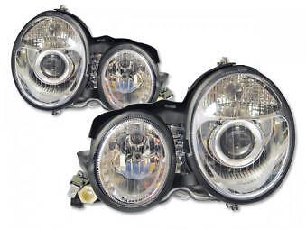 Coppia Fari Fanali Anteriori Tuning classe E W210 crystal