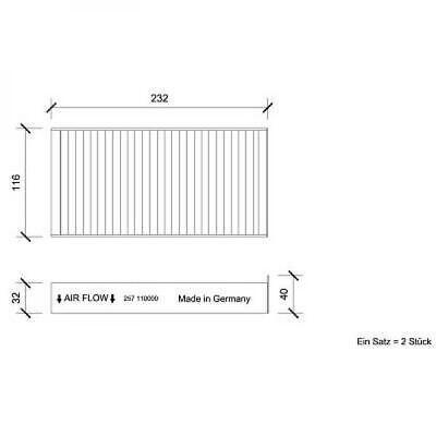 Filtro abitacolo antipolline i3/X1