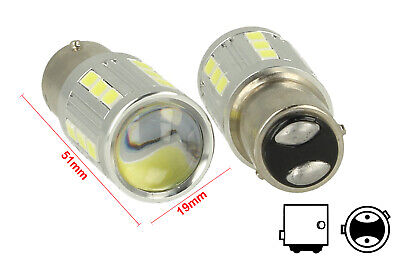 Lampada Led BAZ15D 1157 P21/4W 12V 24V 21 Smd 5730 Super Bianco Luminoso Piedi
