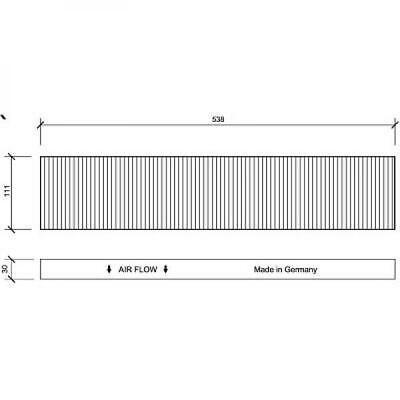 Filtro abitacolo al carbone attivo GALAXY 03.95-05.06 SHARAN/SEAT ALHAMBRA