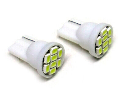 coppia lampadine Lampada Led T10 W5W 8 Smd Frontale Bianco Luci di Posizione 12V