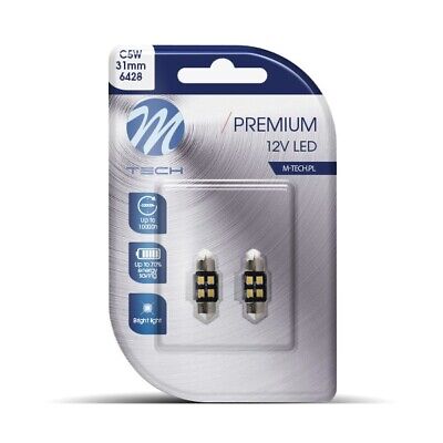 Blister 2x LED L345 C5W 31mm 4xSMD2835 CANBUS bianco