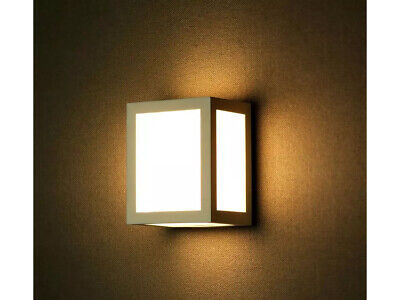 Applique Lampada Led Da Muro Parete a Lanterna 12W 4000K Carcassa Nera IP65 360