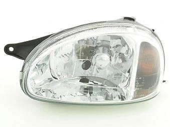 Coppia Fari Fanali Anteriori Tuning Corsa B 94-00 cromato