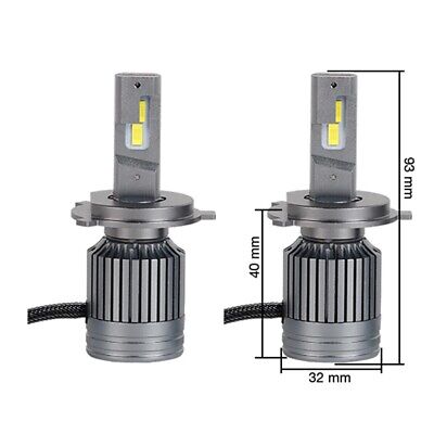 H4 Led Conversion Compaq 2 pezzi 5600lm 6500°K 9-30V 23-26W