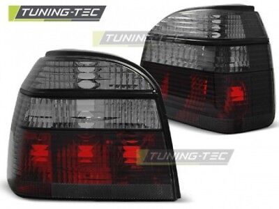 Coppia Fari Fanali Posteriori Tuning GOLF 3 III 09.1991-> 08.1997 Fume Rosso