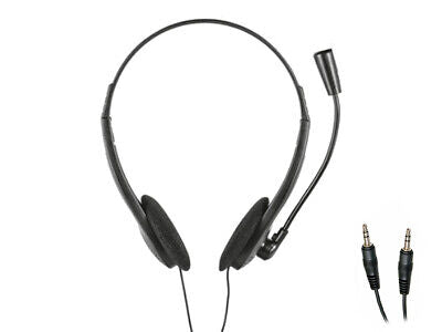 Cuffia con Microfono per PC Doppio Jack 3,5mm Audio Separato <ul><li>Cuffia