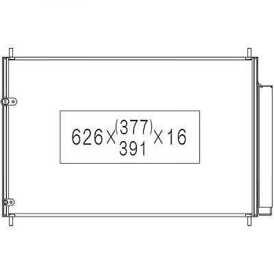 Condensatore clima AURIS 10/2006 AVENSIS 1.6/1.8/2.0 8845012280