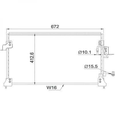 Condensatore clima DISCOVERY 10/1989