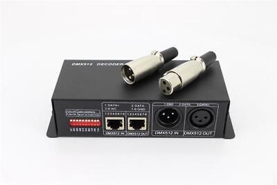 Centralina DMX-512 Decoder Converti In PWM 4 Canali Per Luci Led Fino A 16A 12V