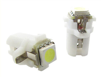 Coppia lampade Lampada Led T5 B8.3D B83D Bianco Luci Cruscotto Strumentazion 12V