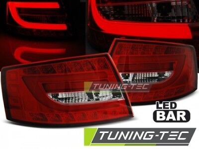 Coppia Fari Fanali Posteriori Tuning A6 C6 (04-08) rosso LED BERLINA 6 PIN