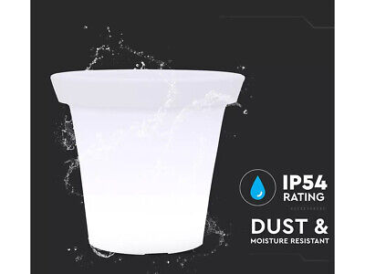 Lampada Luce Led RGBW Luminoso Forma Vaso Ricaricabile Con Telecomando Incluso