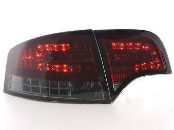 Coppia Fari Fanali Posteriori Tuning LED A4 Berlina (8E) 04-07 rosso/nero