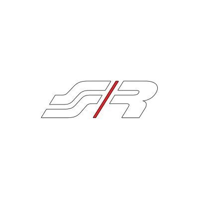 Adesivo prespaziato logo S/R 50X15 mm
