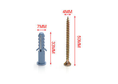 Kit 6 pcs Tasselli &Oslash;7x35mm Con Viti 4x50mm <ul><li>Kit Ø7x35mm