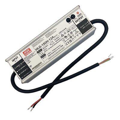 Meanwell HLG-150H-12A Alimentatore Led Driver CC CV 150W 12V 12,5A IP67 Input