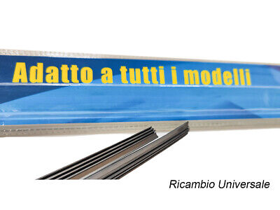 Coppia Gommini Refill Flat 26'' 650mm Ricambio Universale Per Spazzole Tergicri