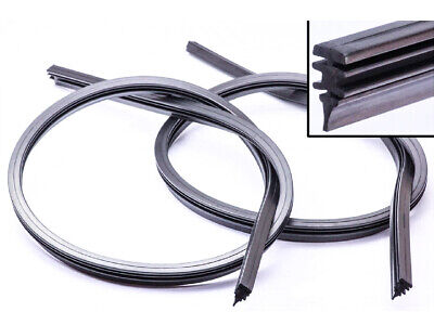 Coppia Gommini Refill Flat 26'' 650mm Ricambio Universale Per Spazzole Tergicri