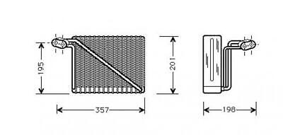 EVAPORATORE COMPATIBILE CON AUDI