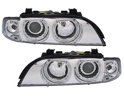 Angel Eyes Fari per 5er E39 Cromati