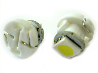 Coppia Lampadina Led T4.7 Smd 5050 Bianco Luce Cruscotto e Strumentazione 12V DC