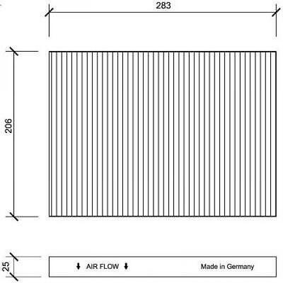 Filtro abitacolo al carbone attivo A3/TT OCTAVIA/SEAT AROSA