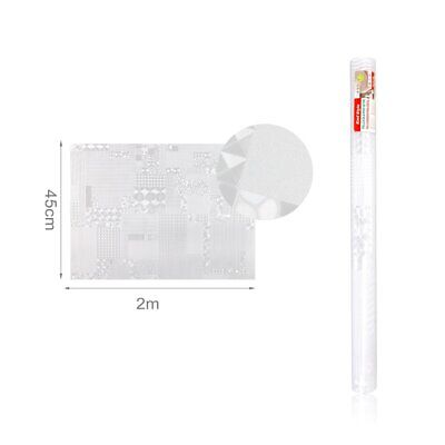 6 Rotoli Pellicola Vetri Finestre Privacy Autoadesiva Opaca 45X200cm Tot. 5,4mq