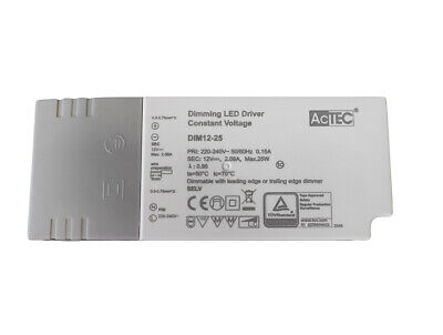 Alimentatore Dimmerabile Con Triac Dimmer Taglio di Fase DC 12V 25W Per