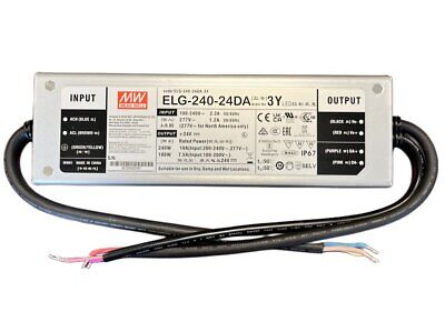 MeanWell ELG-240-24DA-3Y Alimentatore Dimmerabile DALI IP67 240W 24V 10A Input